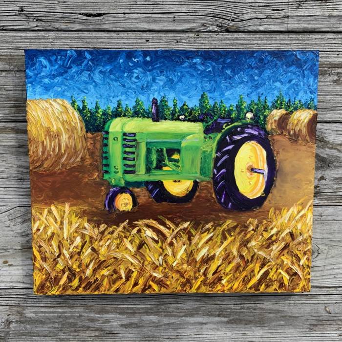 Tractor in the Hayfield | Christina Alford Product Image