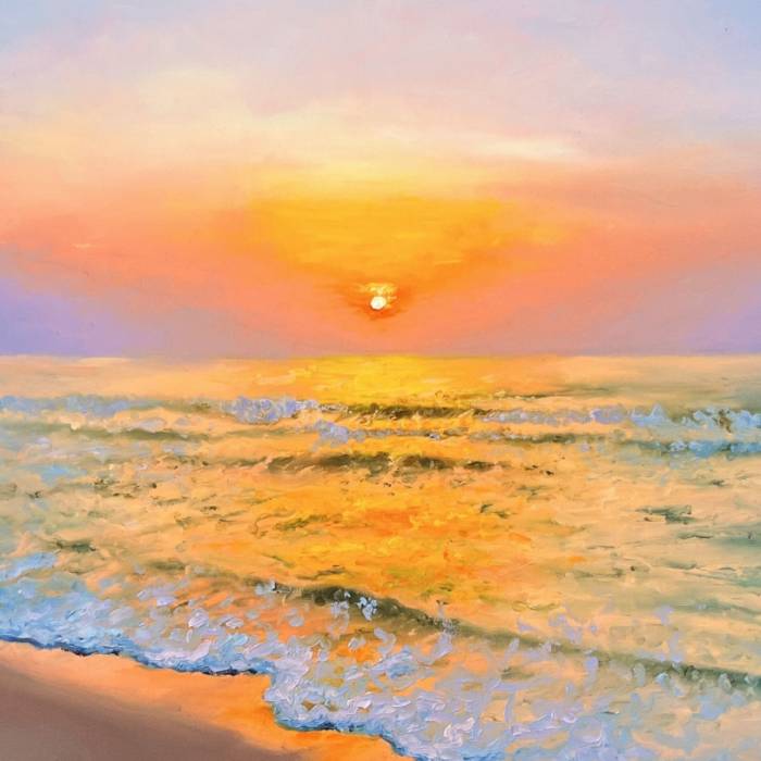 Peace on the Beach Original Painting 24x36 | Christina Alford Product Image