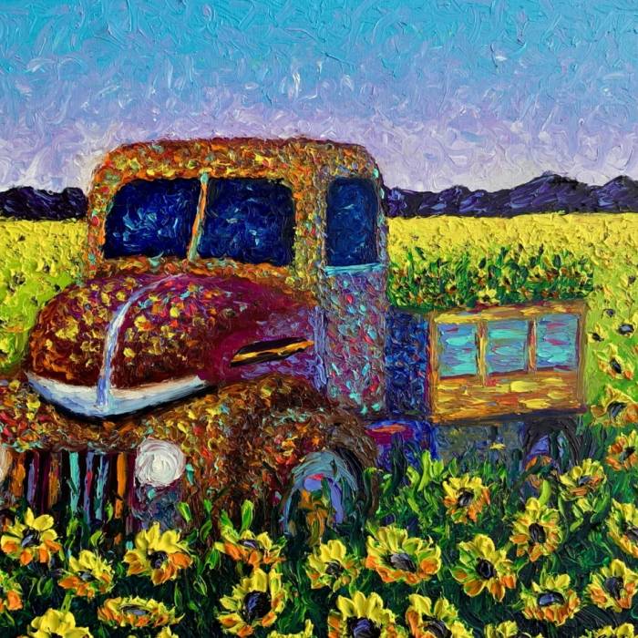 Sunflower Truck | Christina Alford Product Image