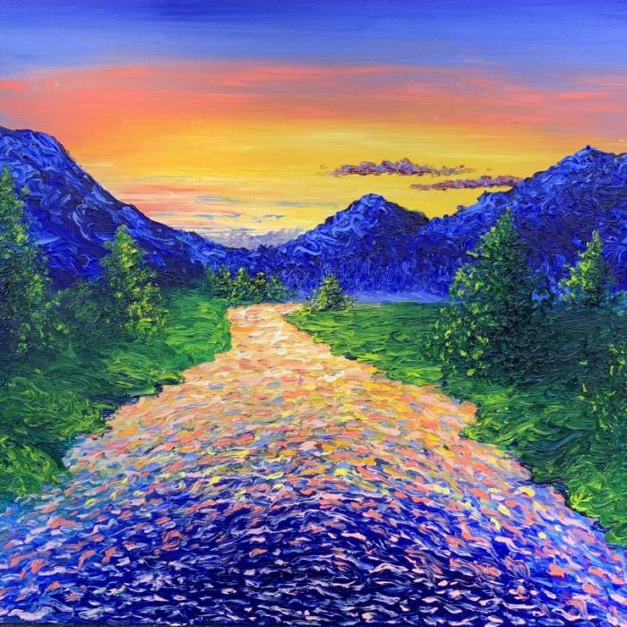 Sunset River  | Christina Alford Product Image
